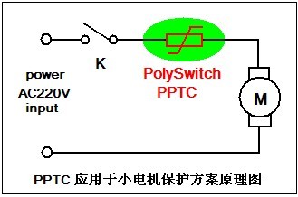 JDTFUSE pptc在刨冰機的保護應(yīng)用電路圖