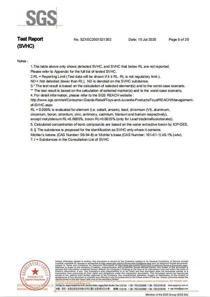 自恢復保險絲REACH報告